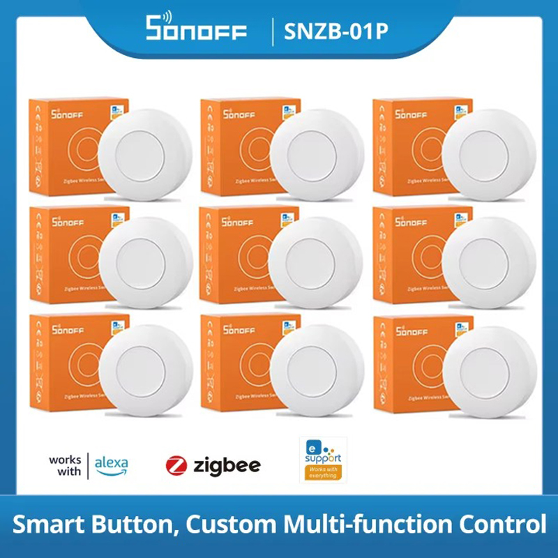 Smart Home Ir - SONOFF Zigbee SNZB-01P ワイヤレススイッチボタン スマートホームコントロールシーンスイッチ APP