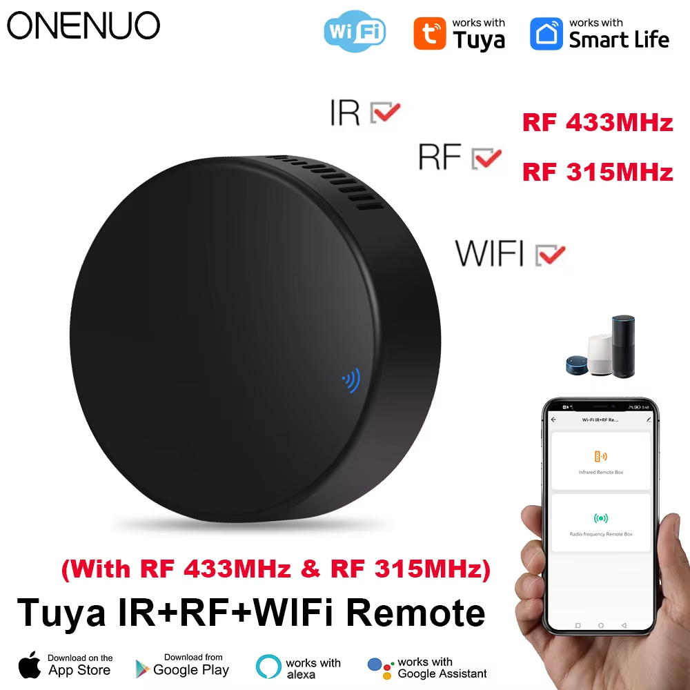 Universal Remote Smart Home - Tuya WiFi RF IR リモコン 433MHz/315MHz