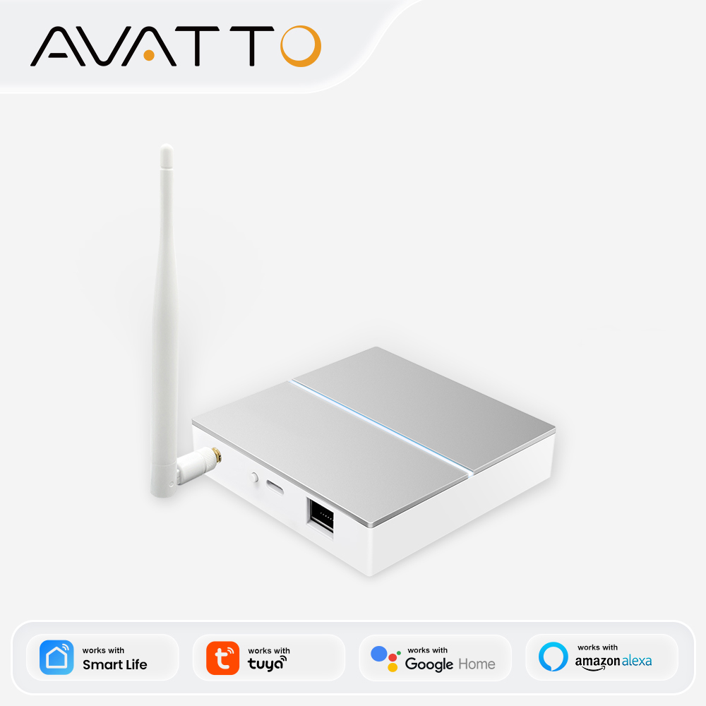 Smart Home Zigbee 3.0 - AVATTO Tuya ZigBee ゲートウェイ アンテナ付き スマート