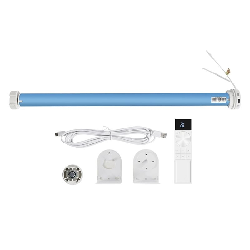 Smart Home Youtube - AT51-スマートローラーシェードブラインド Tuya Wifi モーター内蔵バッテリーは Alexa Google