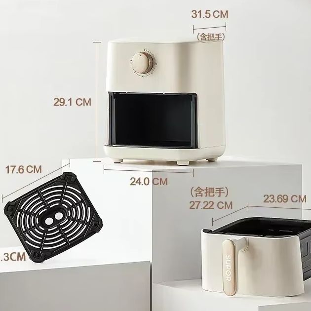 Smart Home Oven - 大容量エアフライヤー、家庭用キッチン用、油を使わないスチーム自動多機能スマートフライヤーとエアフライヤーオーブン。