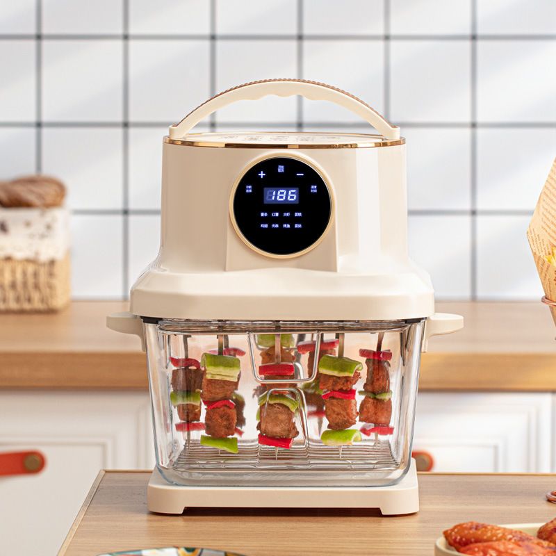Smart Home Oven - スマートホームビジュアルボイスエアフライヤー大容量オーブン多機能自動オイルフリーフライヤー