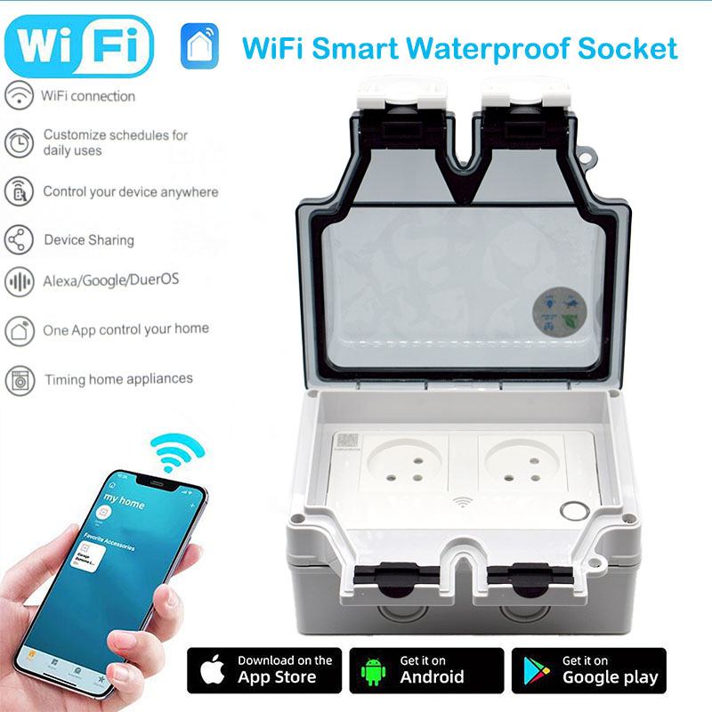 Smart Outdoor Plug - 16A スマートソケット IP66 防水プラグ 86 タイプ屋外スイッチ