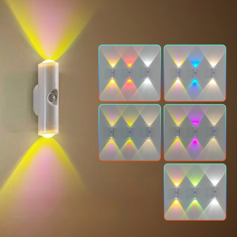 Smart Home Design - スマート RGB グラデーションナイトライト磁気モーションセンサー充電式壁ランプ寝室浴室クローゼット庭家の装飾