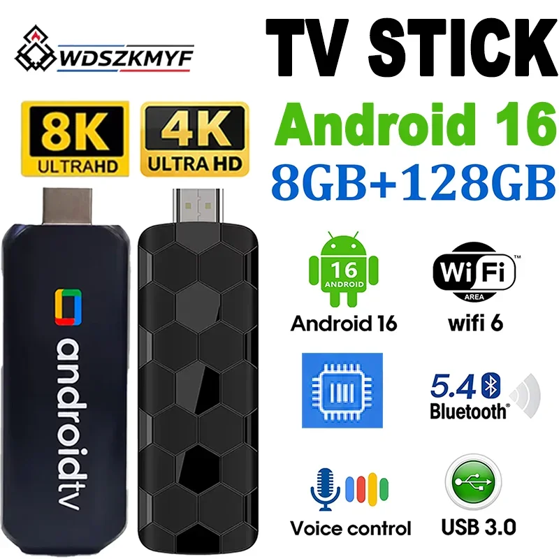 Smart Home Youtube - 新発売の8GB+128GB Android 16搭載スマートTVスティック。4K/8K UHDストリーミング対応、Wi-Fi 6、Bluetooth、デュアルUI、ホームシアター機能を搭載。NetflixやYouTubeに対応。