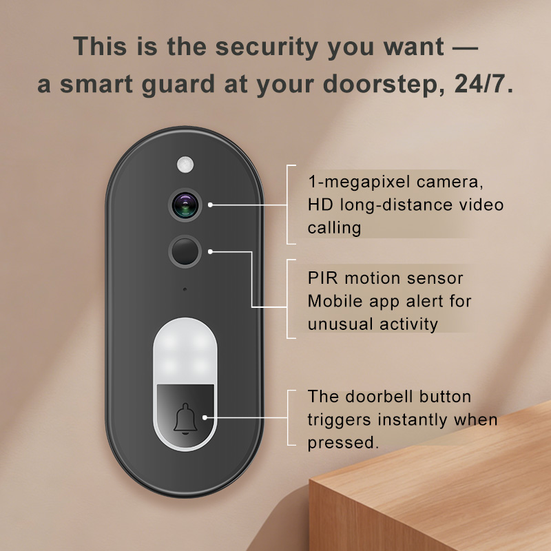 Tuya 1080P HD ワイヤレス WiFi ビデオドア - Smart Home Battery Camera のレビューと価格