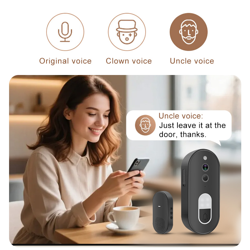 Tuya 1080P HD ワイヤレス WiFi ビデオドア - Smart Home Battery Camera のレビューと価格