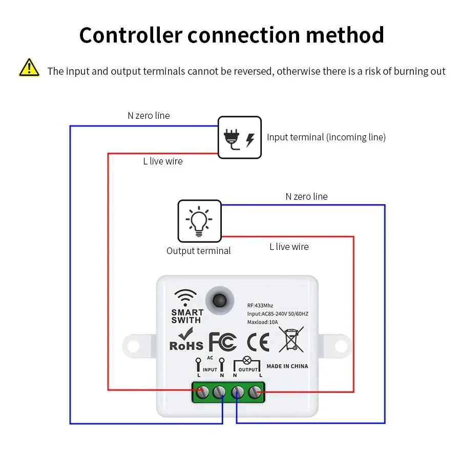RF 433MHz ワイヤレスリモートコントロールスイッチス - Universal Remote Smart Home のレビューと価格