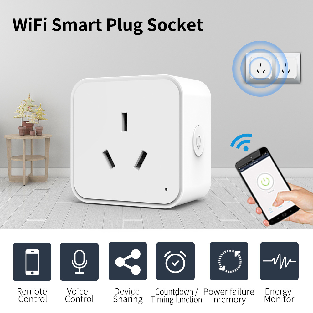 Tuya WIFI スマートソケット AU 16A プラグ  - Smart Outdoor Plug のレビューと価格