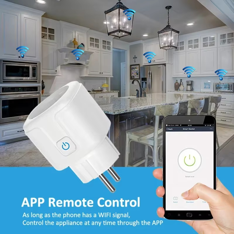 EU 16A/20AスマートプラグWiFiソケット、電力モニ - Smart Wall Socket のレビューと価格