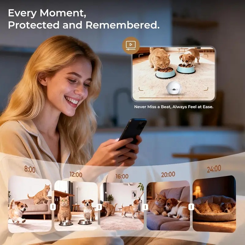 自動充電ドック付き可動式室内ペットロボットカメラ、スマートア - Smart Home Ir のレビューと価格