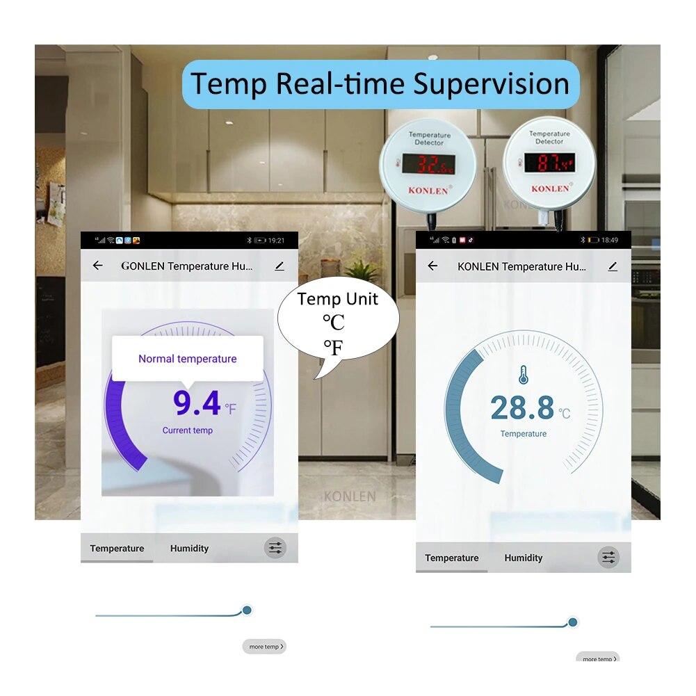 Corklen-wifi付きデジタル温度計,熱温度センサー, - Smart Home Design のレビューと価格