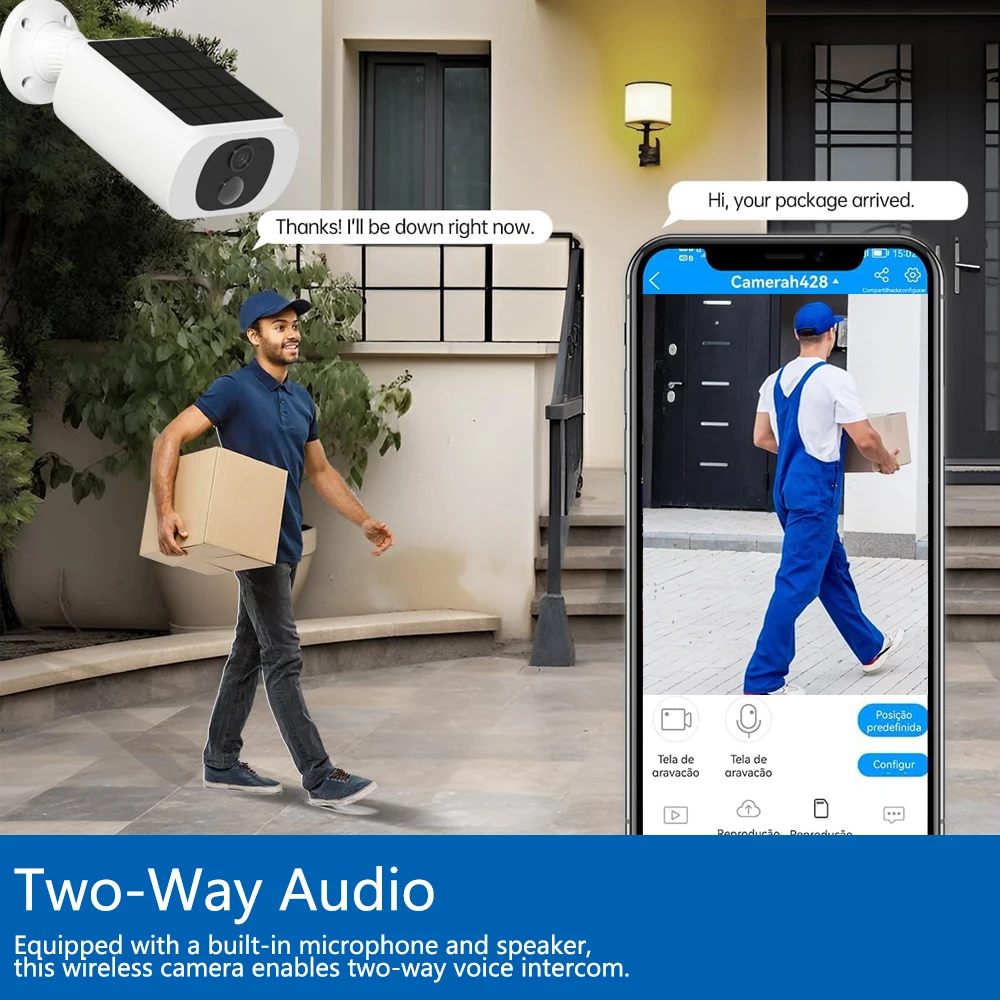 5MP Tuya Smartlife 屋外ソーラーバッテリー - Smart Home Battery Camera のレビューと価格