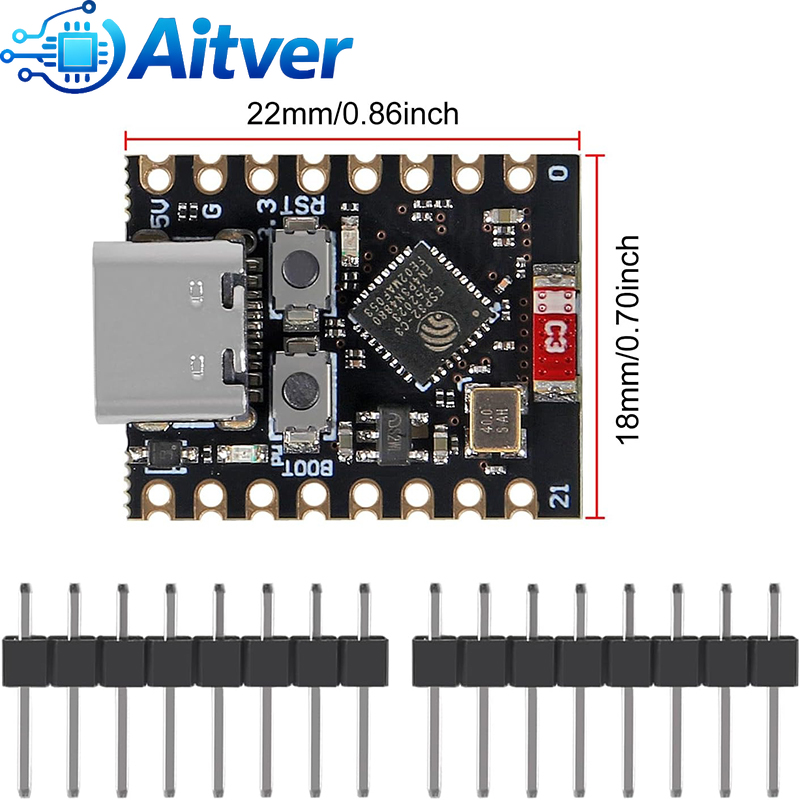 ESP32 C3 スーパーミニ開発ボード WiFi Blue - Smart Home Arduino のレビューと価格