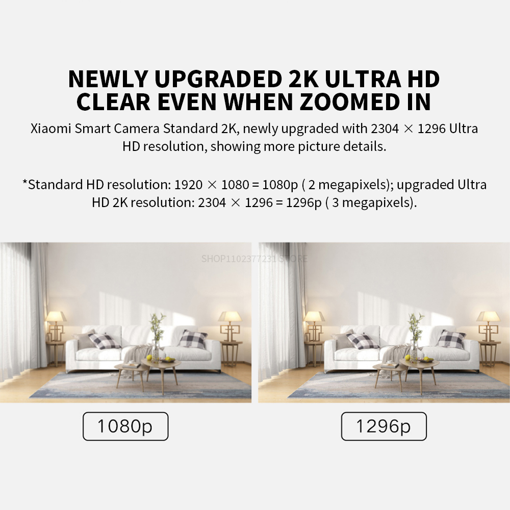 Xiaomi スマートIPカメラ 標準版 2K HD 赤外線 - Smart Home Yeelight のレビューと価格