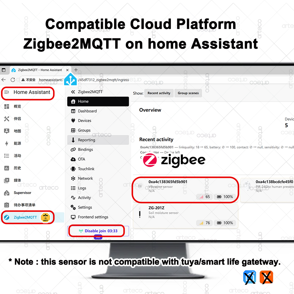 スマート ZigBee 3.0 振動センサー リモートモニタ - Smart Home Zigbee 3.0 のレビューと価格