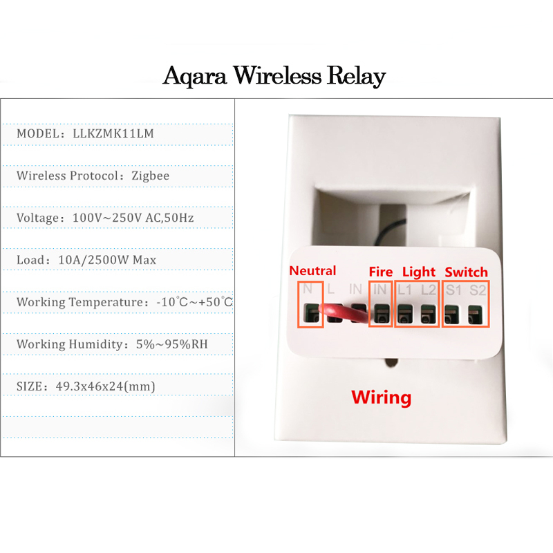 オリジナル Aqara スマート双方向制御モジュールリレース - Smart Home Yeelight のレビューと価格