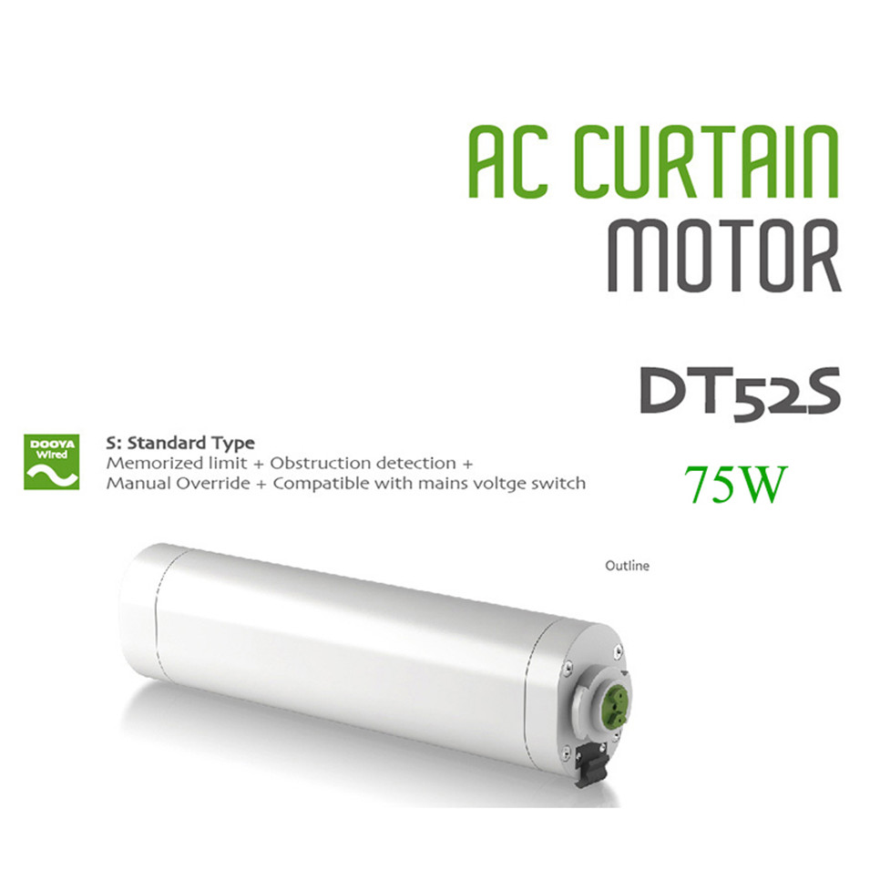 Dooya-電気カーテンモーター,モデルdt52s,75w, - Smart Home Fibaro のレビューと価格