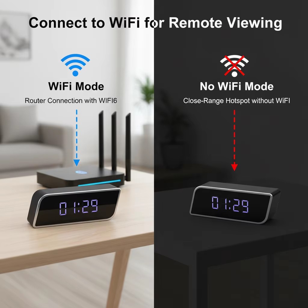 デジタル時計カメラ 1080P FHD ワイヤレス WiFi - Smart Home Battery Camera のレビューと価格