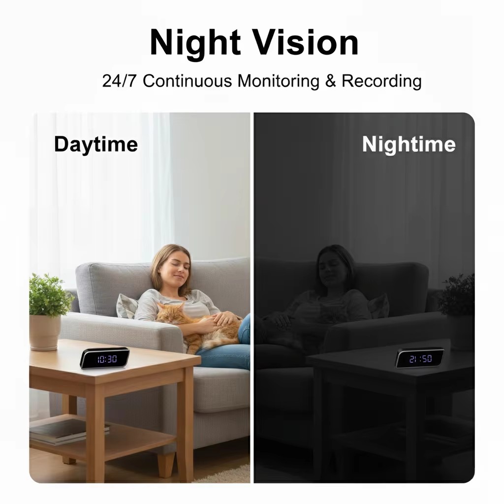 デジタル時計カメラ 1080P FHD ワイヤレス WiFi - Smart Home Battery Camera のレビューと価格