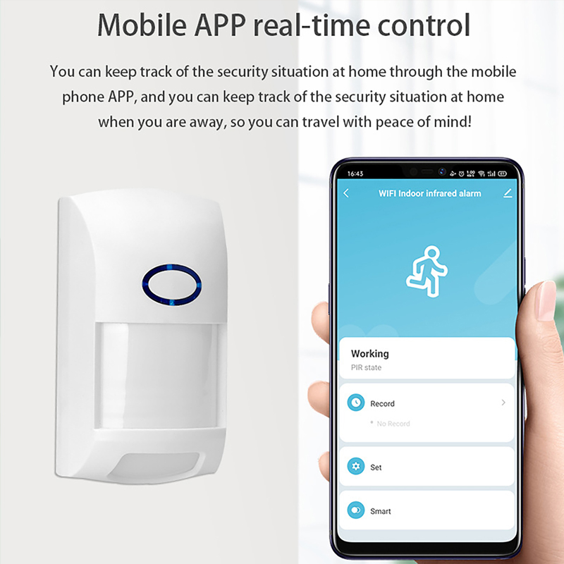 スマート Tuya PIR モーションセンサー WIFI 赤 - Smart Home Ir のレビューと価格
