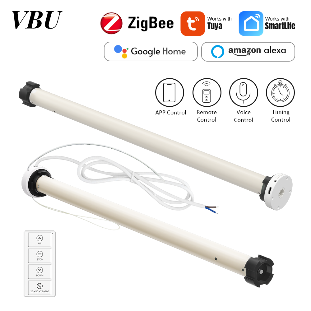 VBU Tuya Zigbee ローラーシェードブラインドモ - Smart Home Youtube のレビューと価格