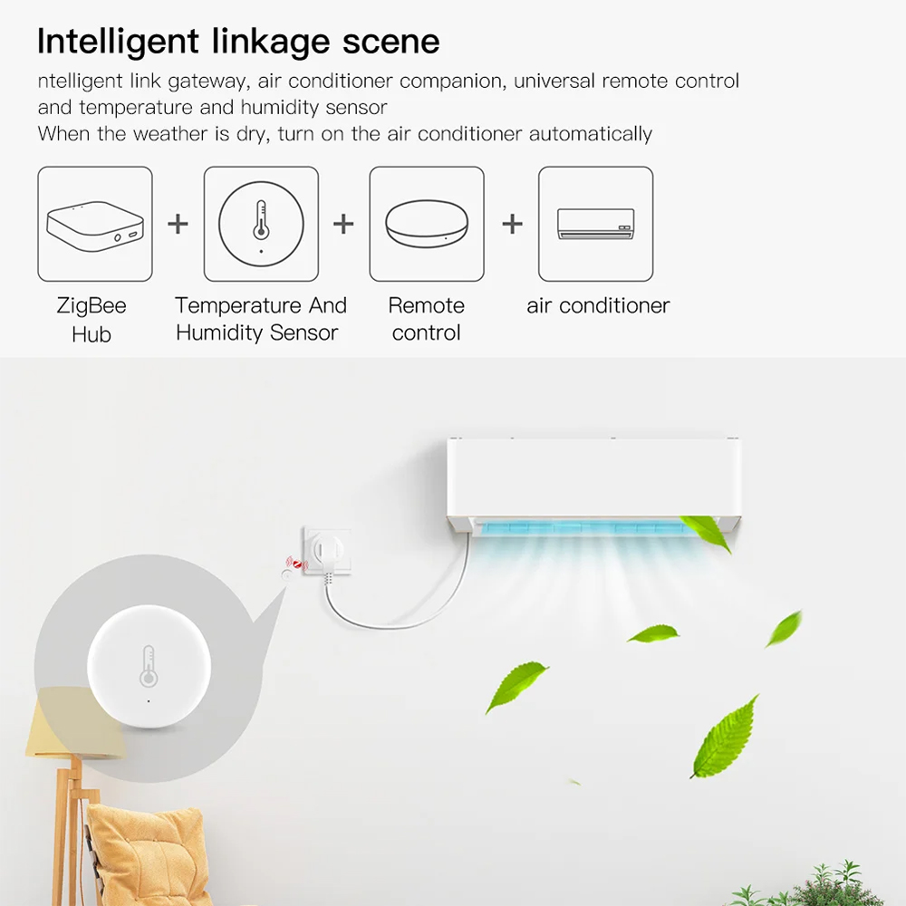 Tuya-Zigbee 3.0温度および湿度センサー,スマー - Smart Home Zigbee 3.0 のレビューと価格