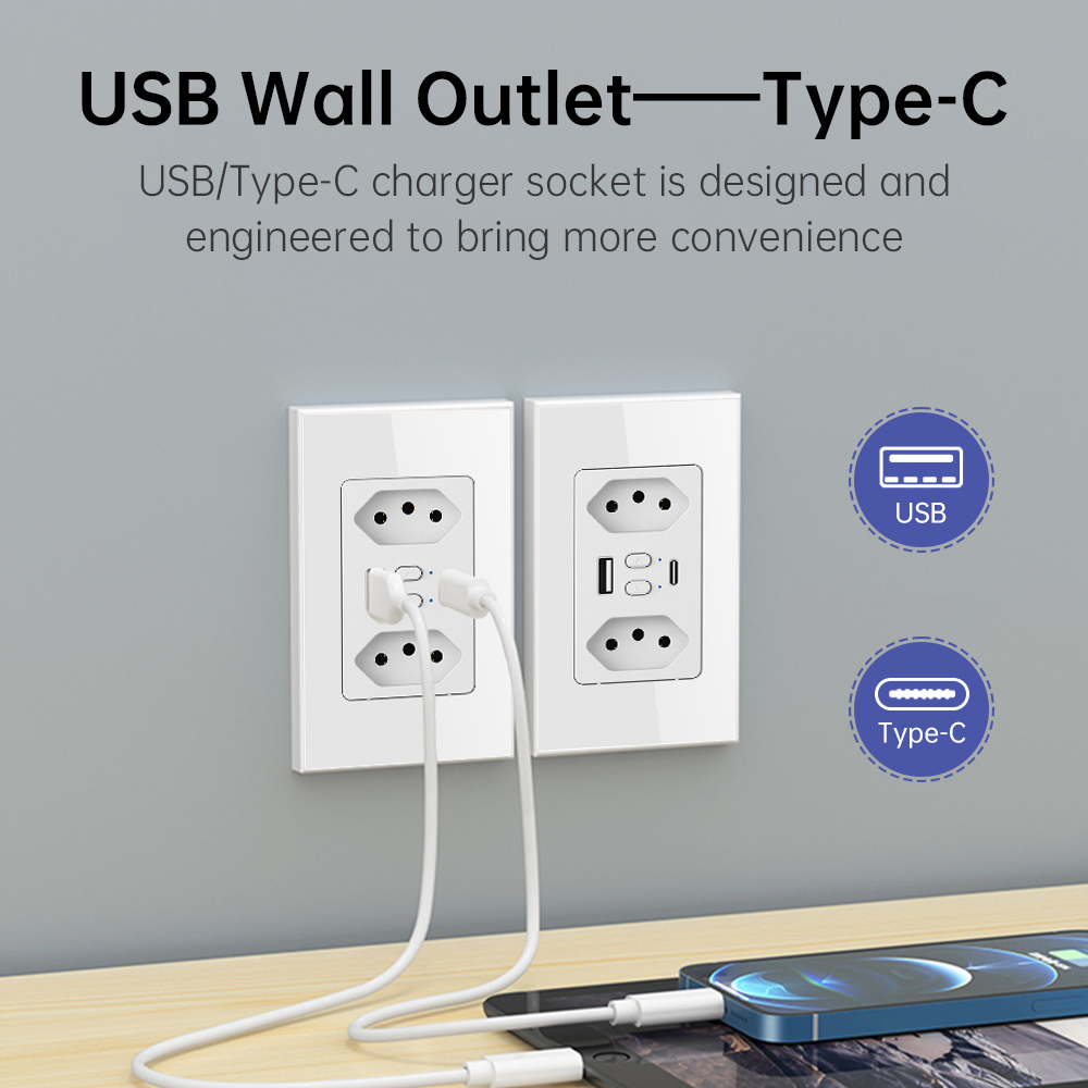 MANHOT Wifi スマートブラジルソケットスイッチ U - Smart Wall Socket のレビューと価格