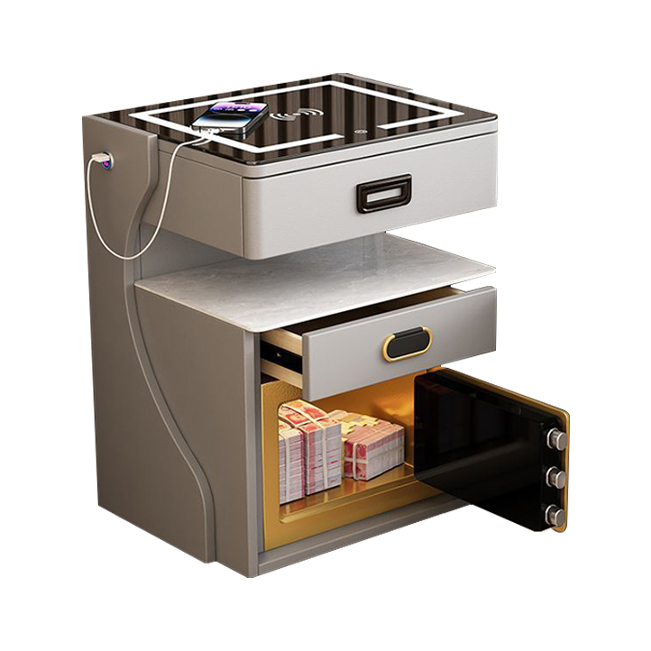 スマート多機能ベッドサイドテーブル - 内蔵金庫付きベッドサ - Smart Home Design のレビューと価格