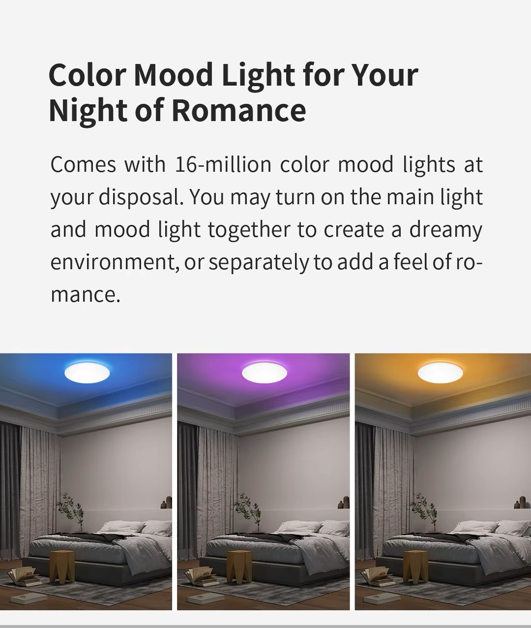Yeelight スマートLED RGBシーリングライト W - Smart Home Yeelight のレビューと価格