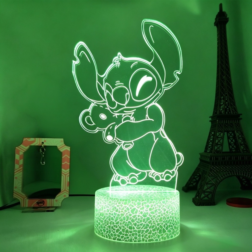 リロ＆スティッチ 3D LED ナイトライト 7/16色 ス - Smart Home Design のレビューと価格