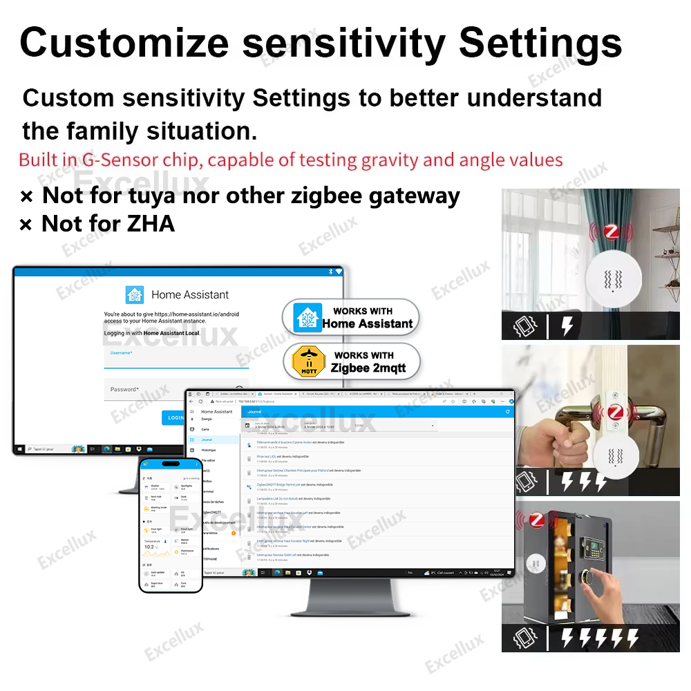 Zigbee 3.0 スマート振動センサー リアルタイム モ - Smart Home Zigbee 3.0 のレビューと価格