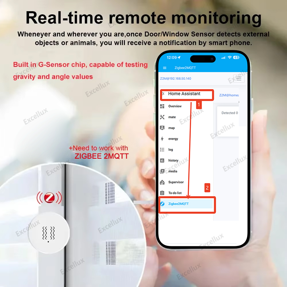 Zigbee 3.0 スマート振動センサー リアルタイム モ - Smart Home Zigbee 3.0 のレビューと価格