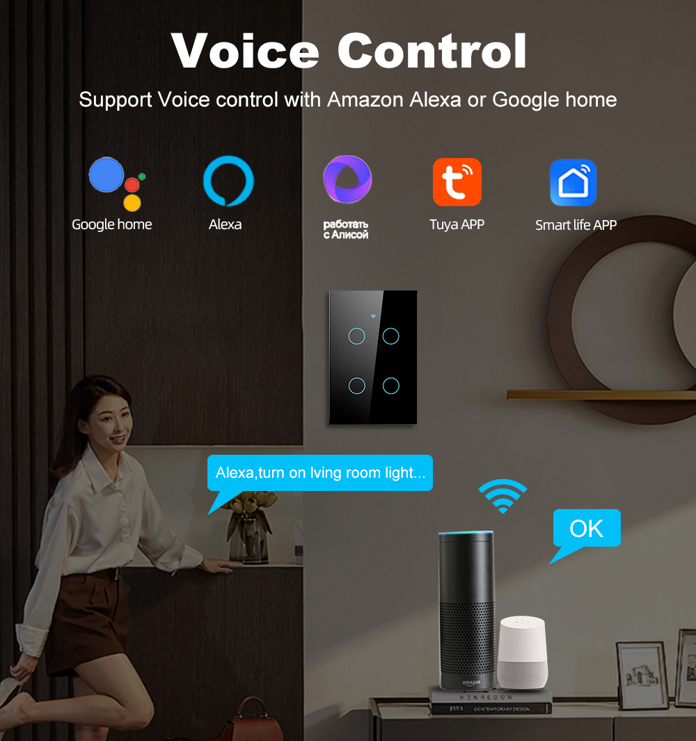 スマートライフ Wifi+Bluetooth タッチライトウ - Smart Home Design のレビューと価格