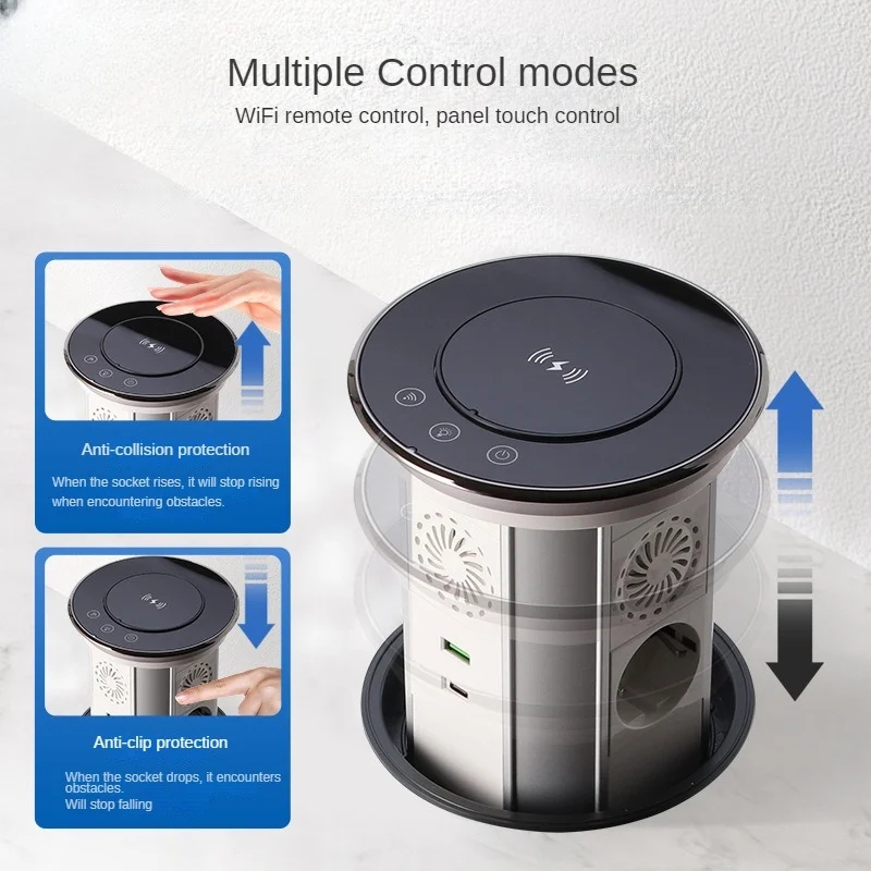 WIFI Tuya タッチ自動昇降ポップアップテーブルイスラ - Smart Wall Socket のレビューと価格