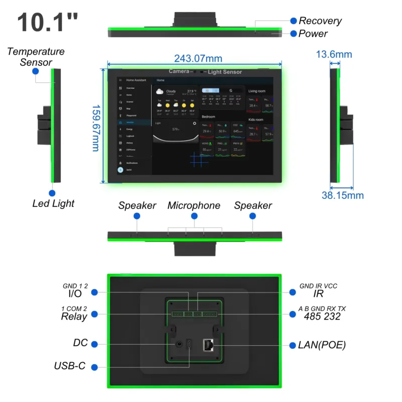 ホームアシスタント10.1インチAndroid 14スマート - Smart Home Design のレビューと価格
