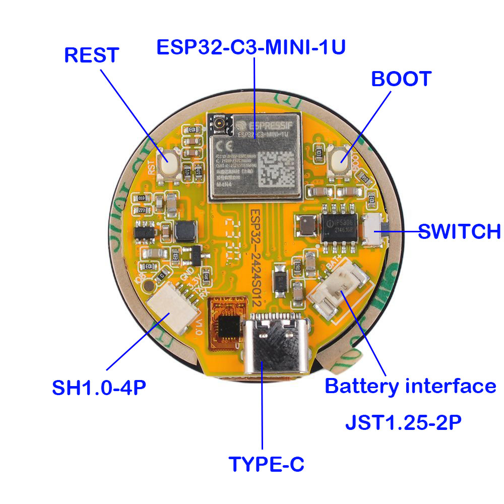 1.28 インチ ESP32 ディスプレイ ESP32-C3 - Smart Home Arduino のレビューと価格