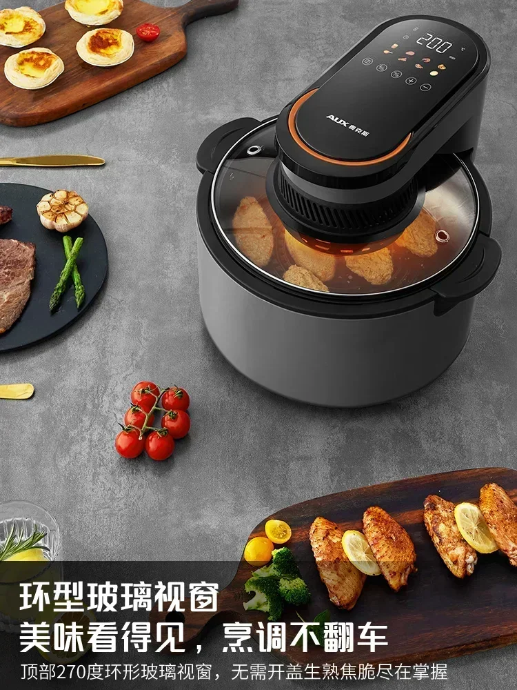 家庭用エアフライヤー。大容量、ガラス窓付き、反転不要。 目に - Smart Home Oven のレビューと価格