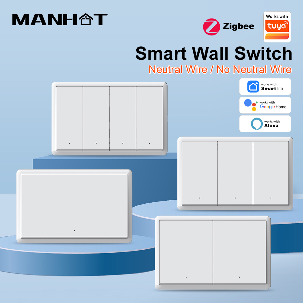 MANHOT ZigBee3.0 スマートスイッチ 中性線不 - Smart Wall Socket のレビューと価格